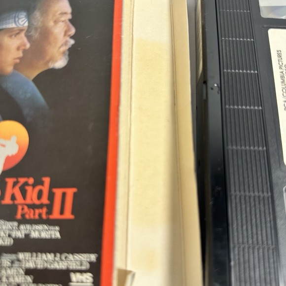 The Karate Kid Part II 2 VHS 1986 RCA Side Loaded Ralph Macchio Pat Morita Movie - Picture 9 of 11